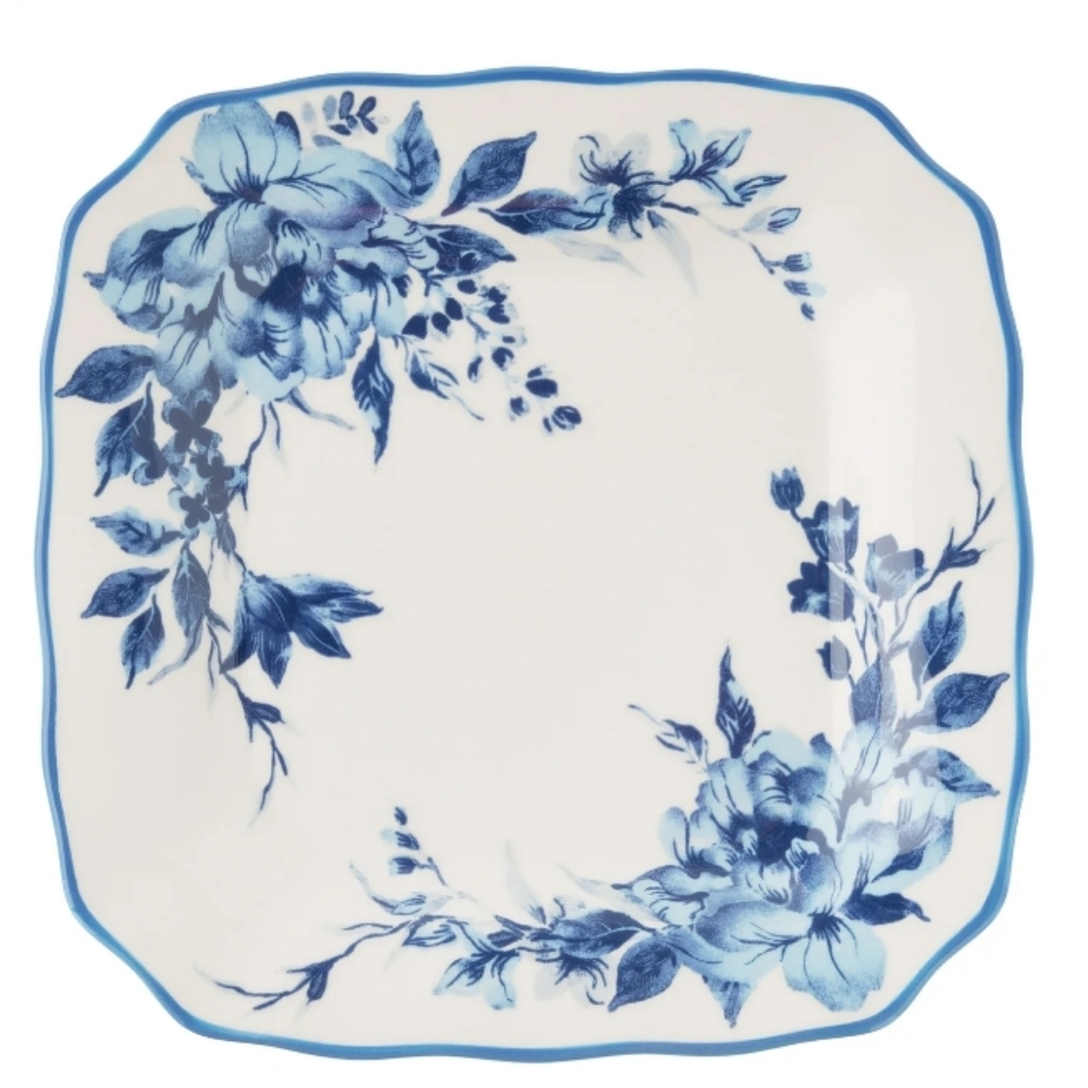 ❤️ 2025 Set Of 4 Pioneer Woman Delilah Square Floral Dinner Plates